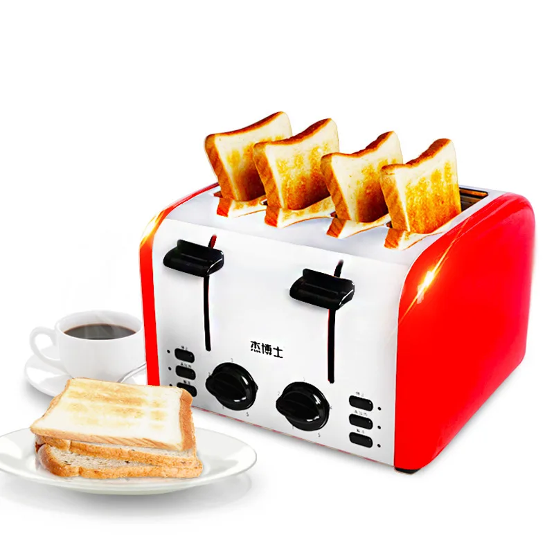 Фото Тостер 4 шт. коммерческий полностью автоматический тост печь домашний тостер для