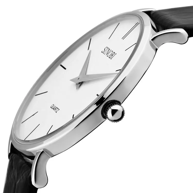 SINOBI Watches Fashion Ultra Thin Men's Watch Waterproof Watch Men Watch Clock relogio masculino erkek kol saati reloj hombre