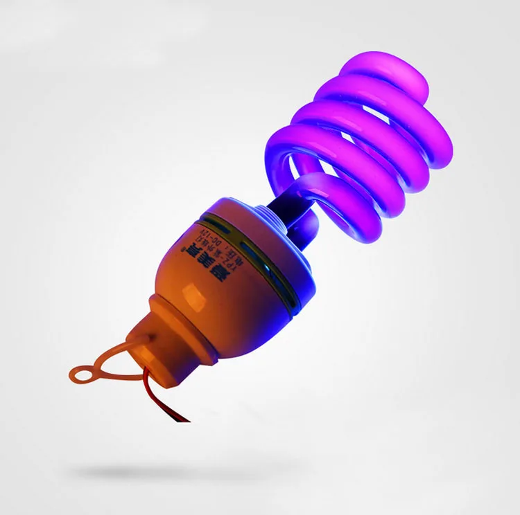 40W 48V Spiral UV Light Bulb Ultraviolet Blacklight Black Moth-killing Lamp Ultra-violet | Освещение