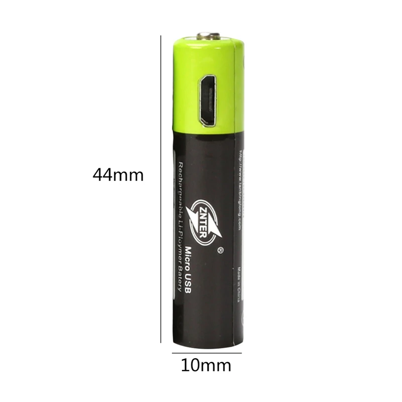 Самая низкая цена! ZNTER 1 шт. AAA 5 В 400 мАч перезаряжаемая батарея USB зарядка