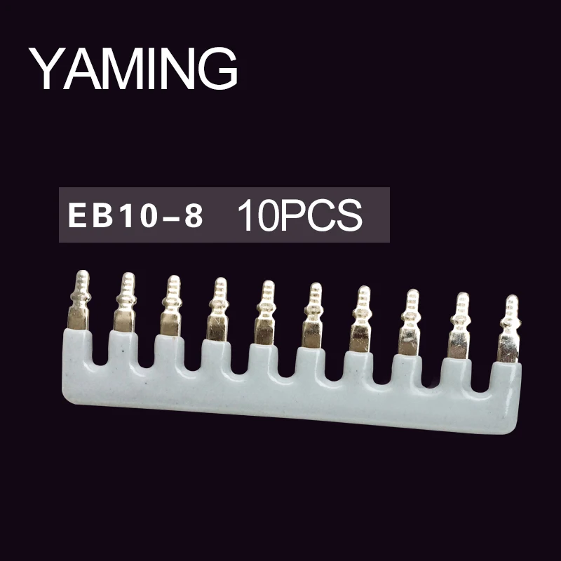 

10PCS EB10-8 suit for UK-6N Edge Insert Type Connect Bar Short type Voltage Connection Terminal Parallel Bar Side 10P