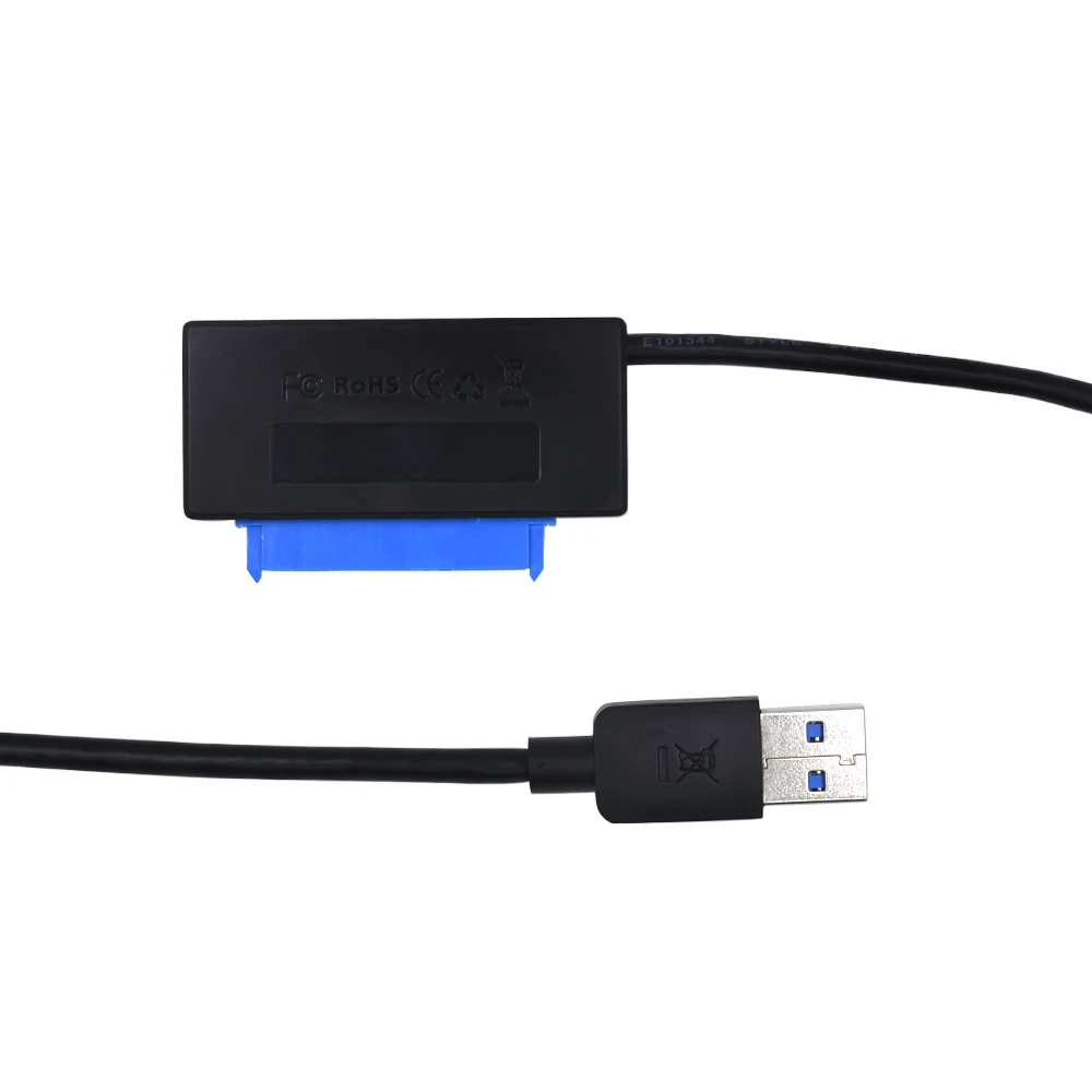 TISHRIC Новейший черный USB 3 0 до 7 + 15 22Pin SATA кабель адаптер для 2 5 ''SSD HDD жесткий диск