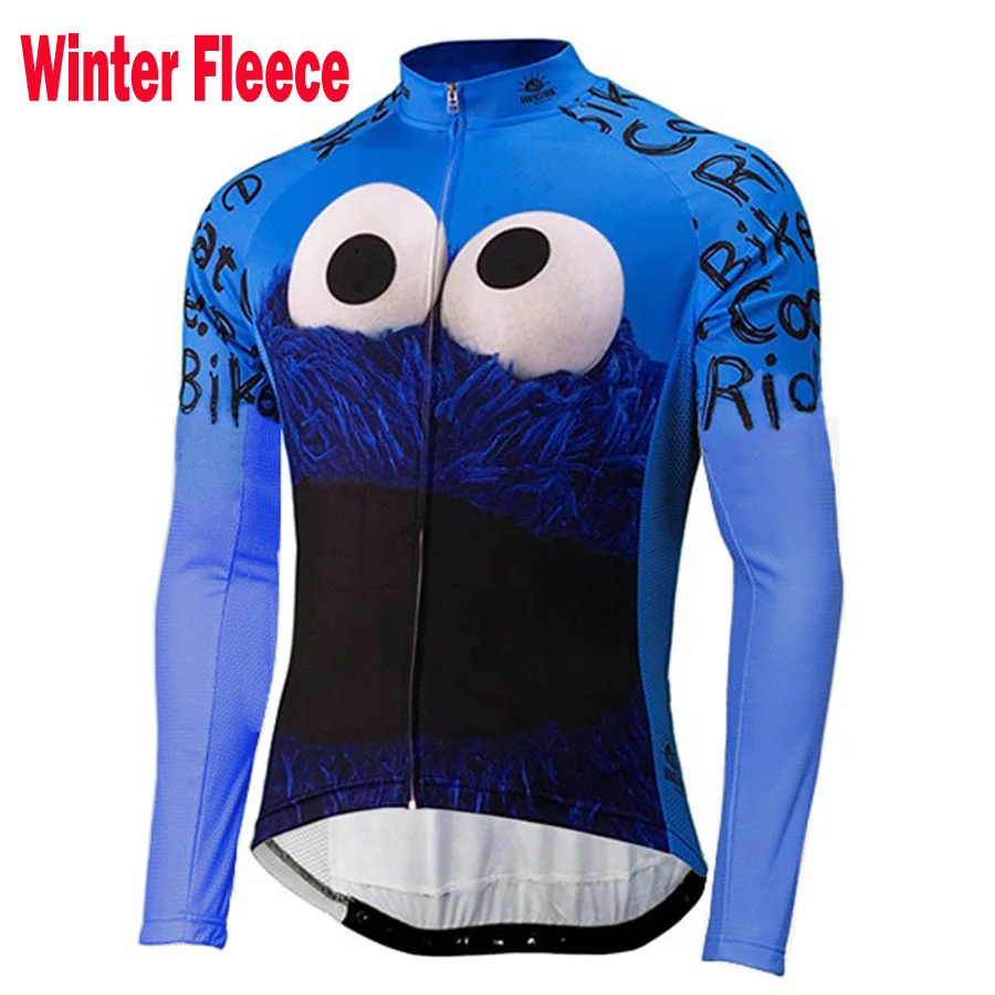 Новинка 2017 Мужская велосипедная кофта с длинным рукавом зимняя флисовая и без