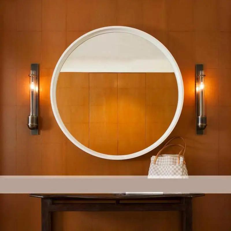 Антикварный длинный Стекло настенный светильник светодиодный проект се зеркало