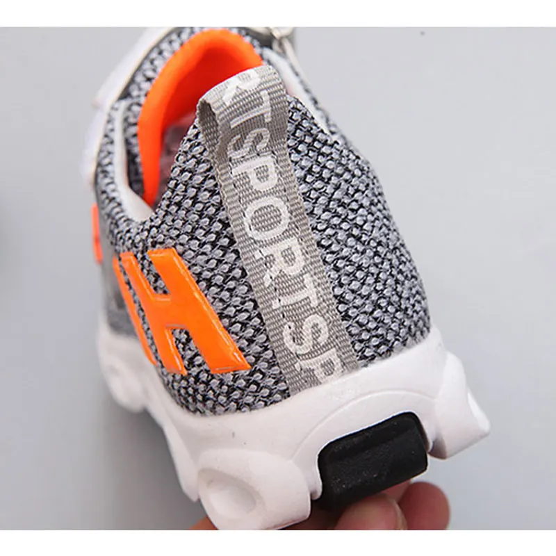 Children boys and girls glowing Sneakers Kids Sports Shoes with luminous Casual Boots for Spring Autumn Rubber Button EUR 21-30 | Детская