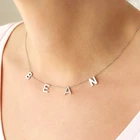 Ожерелье женское, с буквами, из нержавеющей стали