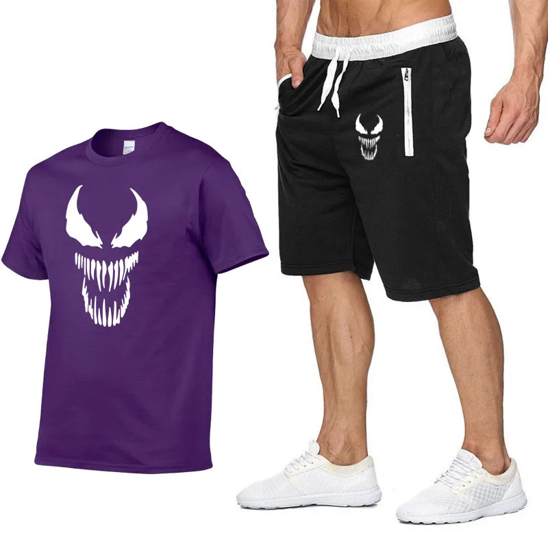 Костюм спортивный мужской из двух предметов с принтом супергероя крутая аниме