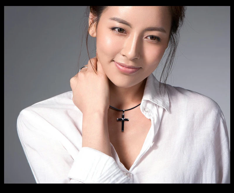 

Pure 925 Sterling Silver Jewelry Cross Charms Punk Pendants for Men And Women Thai Silver Necklace Chain Fine Gift 1286