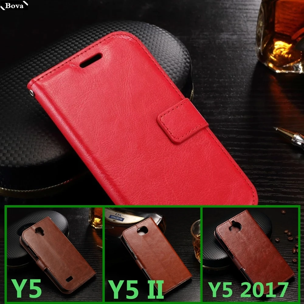 Держатель для карт, чехол для huawei Y5 Y5 II Y5 Prime Lite, чехол для телефона из искусственной кожи, кошелек, откидная крышка, чехлы для телефонов