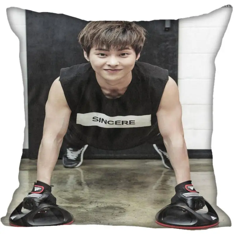 Пользовательские Kpop EXO XIUMIN печатные квадратные шелковые наволочки 40x40 см, 35x35 см одна сторона атласная наволочка индивидуальный логотип - Цвет: 8