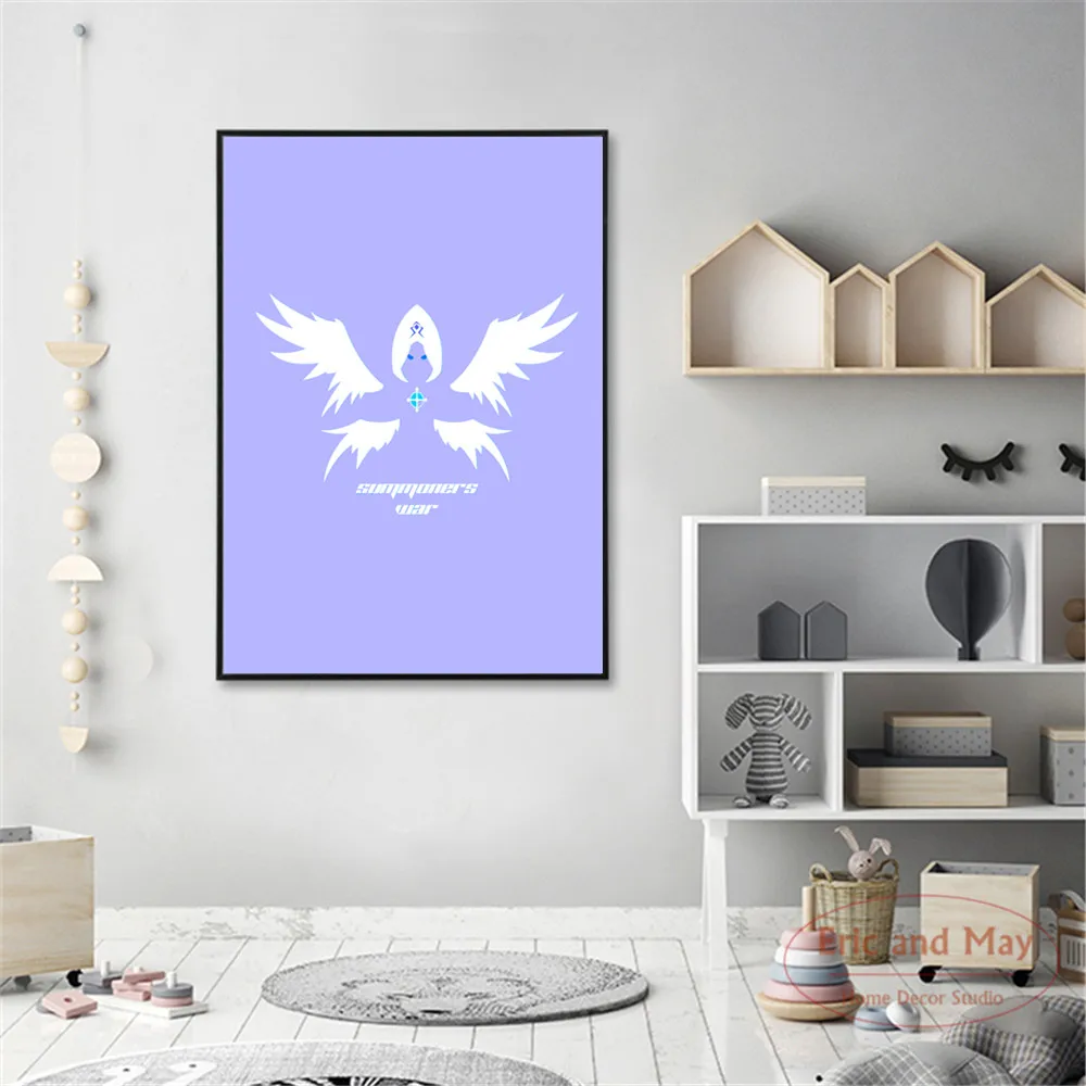 Summoners War логотип минималистичные художественные плакаты и принты настенная
