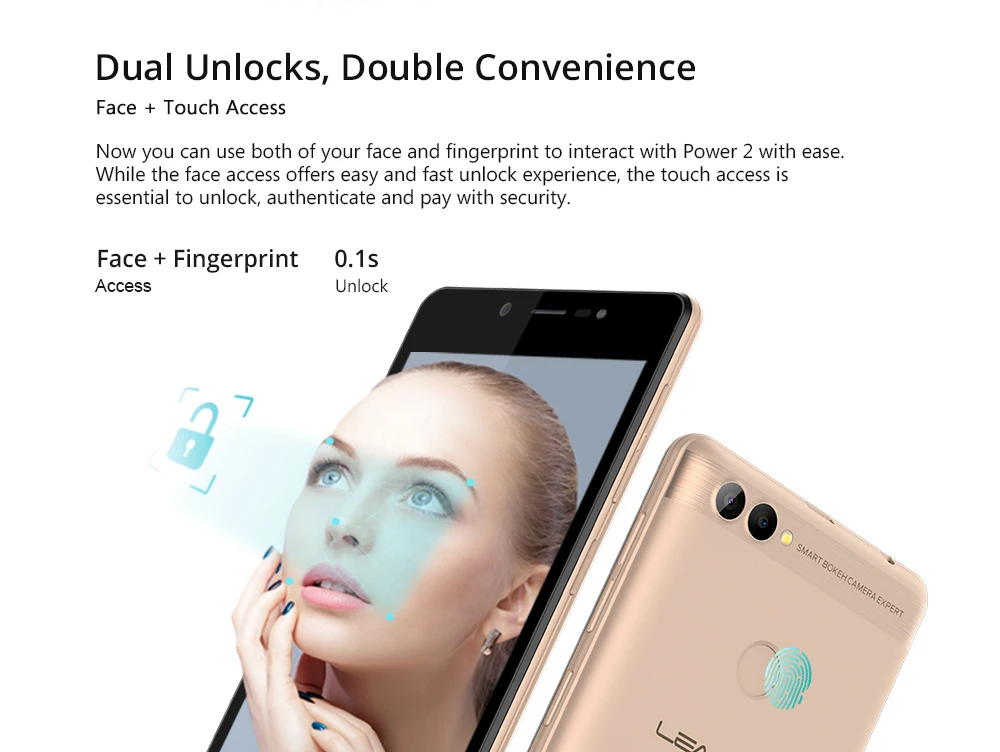 Мобильный телефон LEAGOO power 2, 2 ГБ, 16 ГБ, Android 8,1, 5,0 дюйма, HD MTK6580A, четыре ядра, Face ID, 3200 мАч, две sim-карты, 8 Мп, двойная камера, смартфон