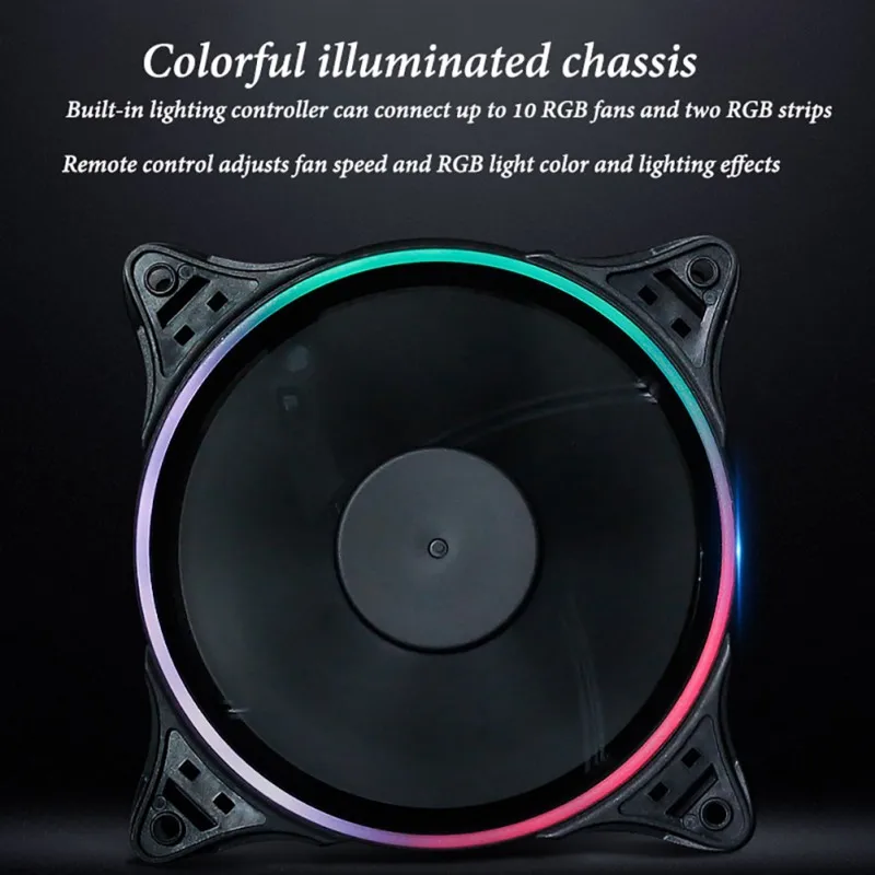 Aigo DR12 компьютерный корпус охлаждающий вентилятор RGB настраиваемый LED 120 мм тихий