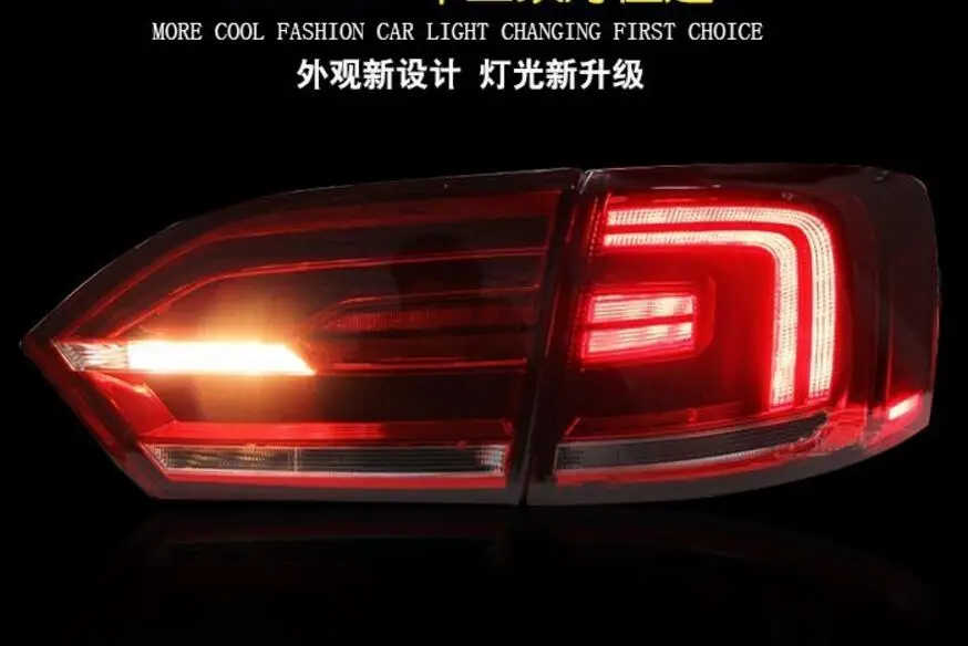 Задняя часть автомобиля светильник s для хвост Jetta2012 2013 2014 2015 светодиодный задний