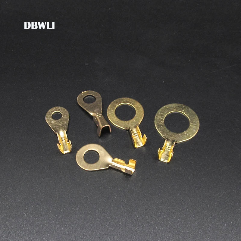 Assorted 150pcs Cable Lugs Brass Ring Eyes Copper Crimp Connector Wire Terminals M3 M4 M5 M6 M8 M10 Kit | Обустройство дома