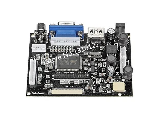 7-дюймовый ЖК-экран Skylarpu для Raspberry Pi TFT-монитор с HDMI VGA плата драйвера контроллер