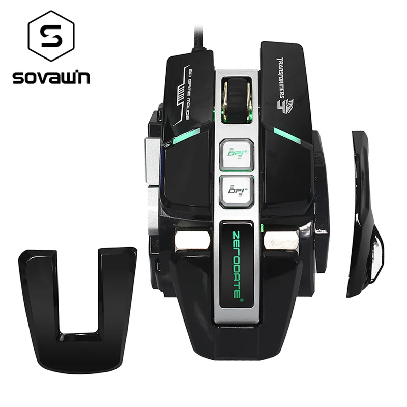 DIY Detachable RGB 3200 DPI Professional Macro Programming Mouse Backlight LED Wired Computer PC Gaming Heavy Mice for Gamer | Компьютеры