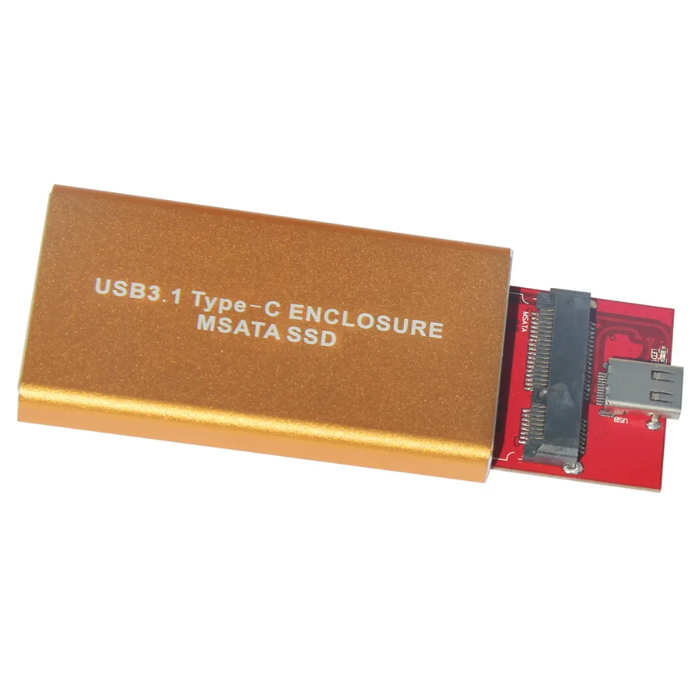 Внешний жесткий диск USB 3 1 Type C для mSATA SSD корпус с 10 разъемами и адаптер мини