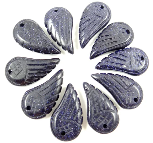 Натуральный Камень Бирюза кварцевый кристалл тигровый глаз опал крылья кулон