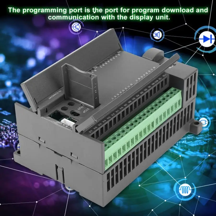 DC 24V FX1N 32MT PLC промышленная плата управления защита от помех 4 сторонняя 100