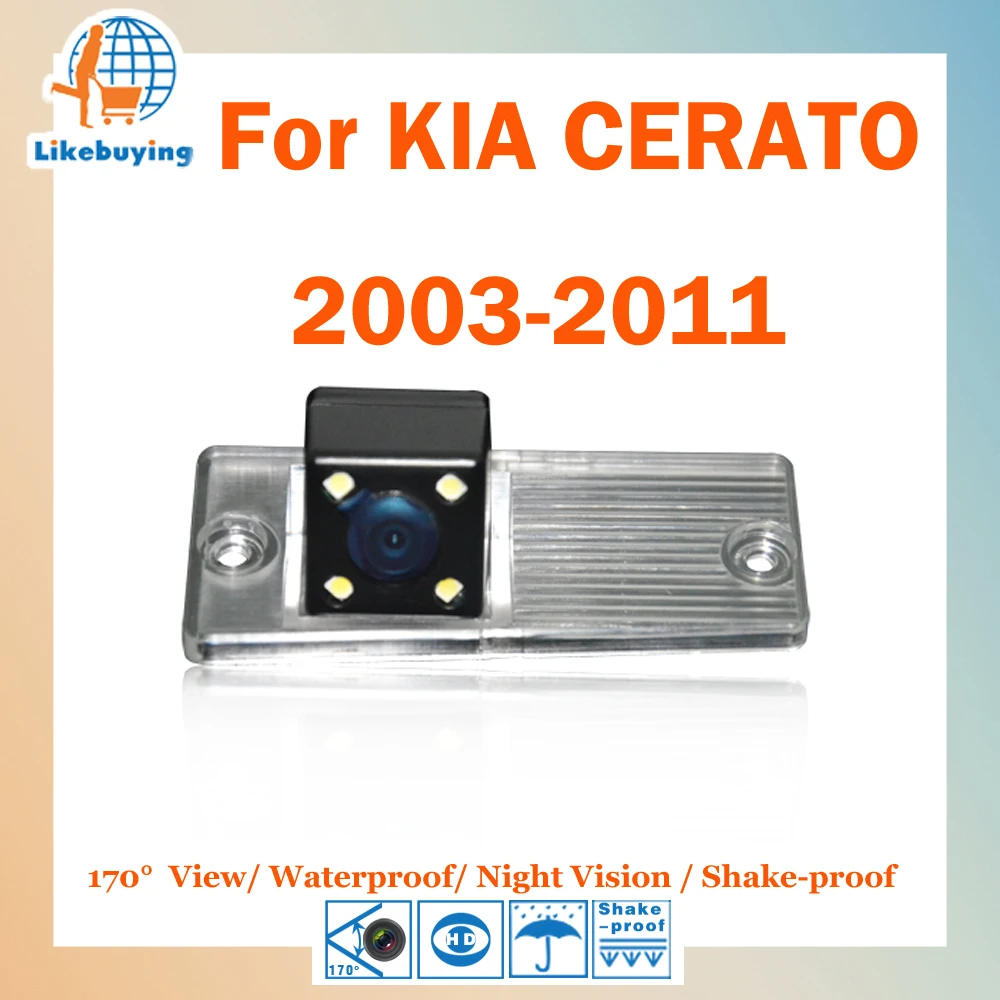 1/4 цвета CCD HD камера заднего вида/обратная парковочная для KIA CERATO 2003 2011 ночное