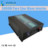 continuous power 5000w pure sine wave solar inverter 24v to 220v off grid pure sine wave solar inverter solar converter