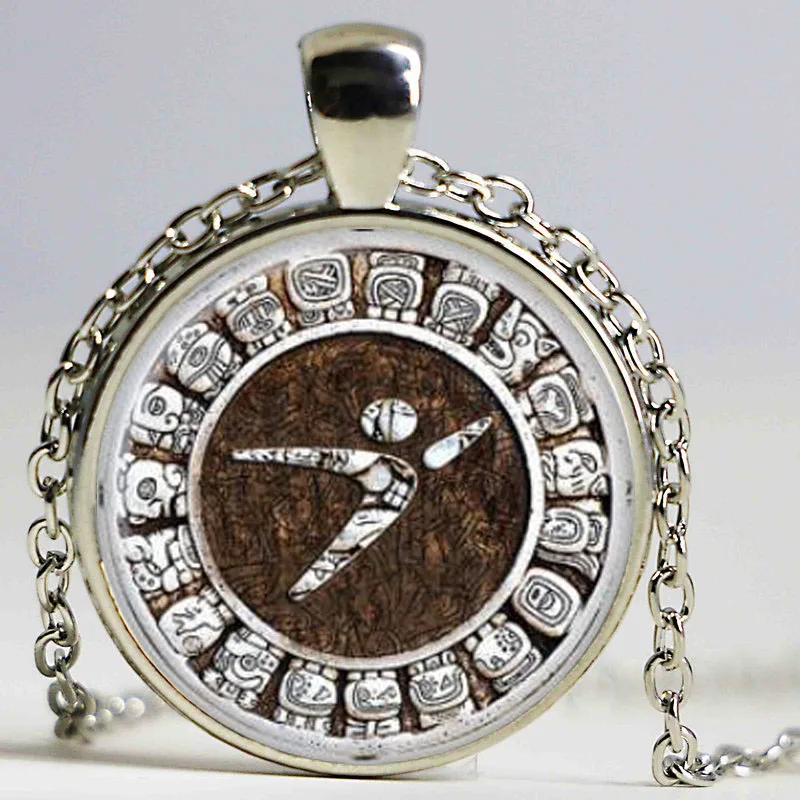 Ацтекский календарь Цепочки и ожерелья солнце каменные подвесные украшения на