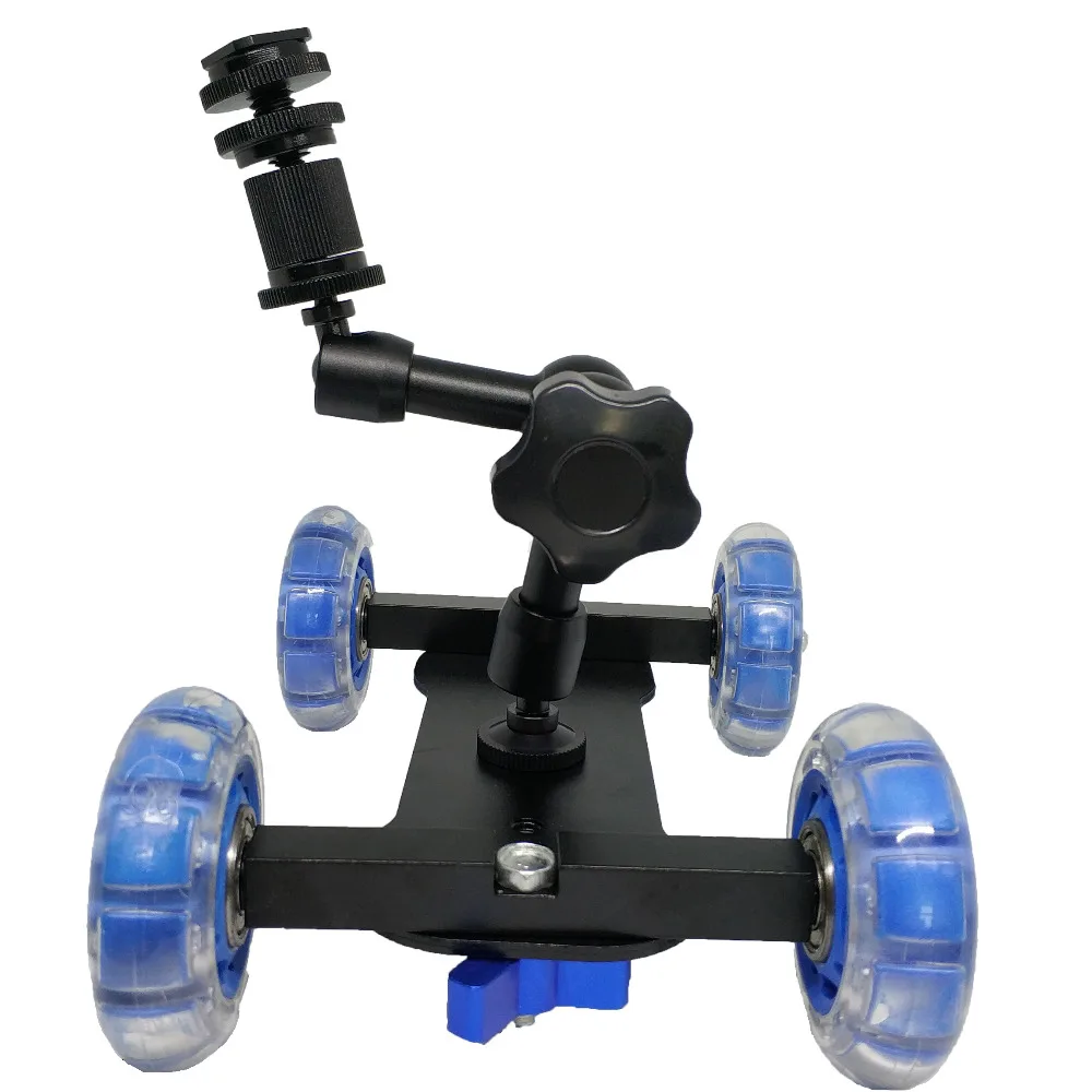 Kaliou Dolly Car + 7 ''Волшебная рукоятка настольная Мобильная роликовая видеокамера