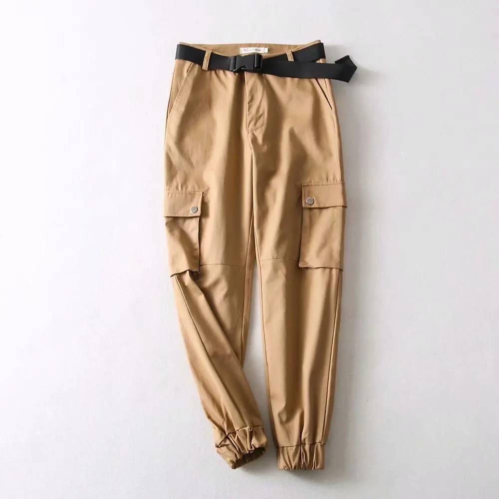 Fashion Black cargo pants women joggers camouflage camo loose trousers streetwear sweatpants high waist harem | Женская одежда