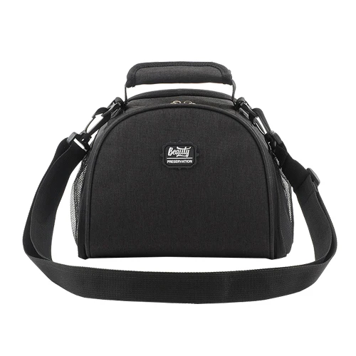 Black Bag Водонепроницаемая оксфордская термоизолированная сумка для ланча, переносная сумка-холодильник, сумка-тоут для сохранения свежести пищи, фруктов, сумочка для бенто, аксессуары, поставка - Цвет: Black Bag