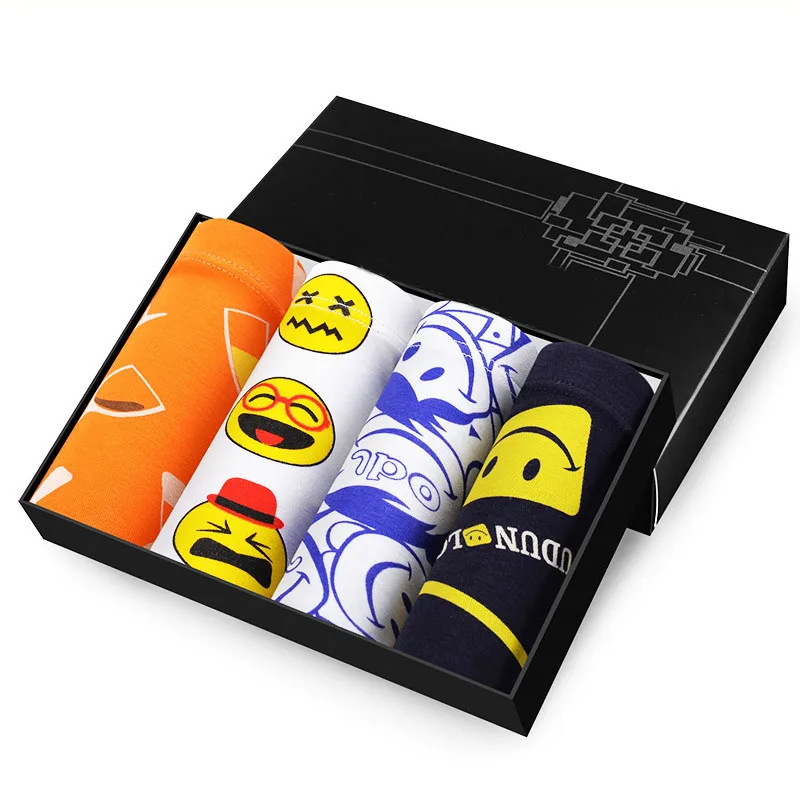 Мужское нижнее белье из хлопка с героями мультфильмов сексуальные модные