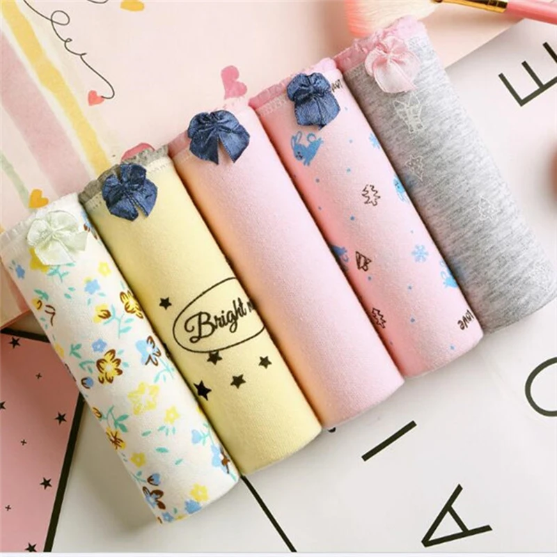 Новинка 2019 Симпатичные женские трусики 4 шт./лот нижнее белье трусы хлопковое