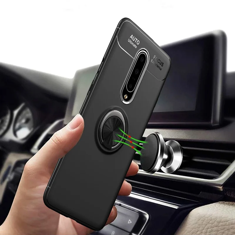 Чехол Чери для OnePlus 7 Pro 6T 6 чехол Магнитный держатель кольцо пальца мягкий
