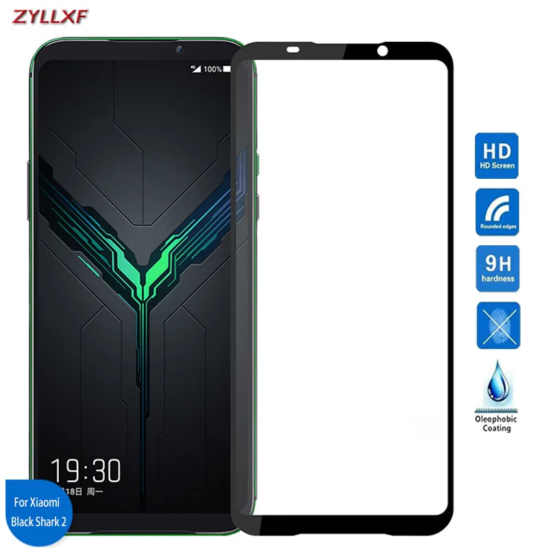 Для Xiaomi Black Shark 2 полное покрытие Закаленное стекло Защитная пленка для экрана 9H 2.5D