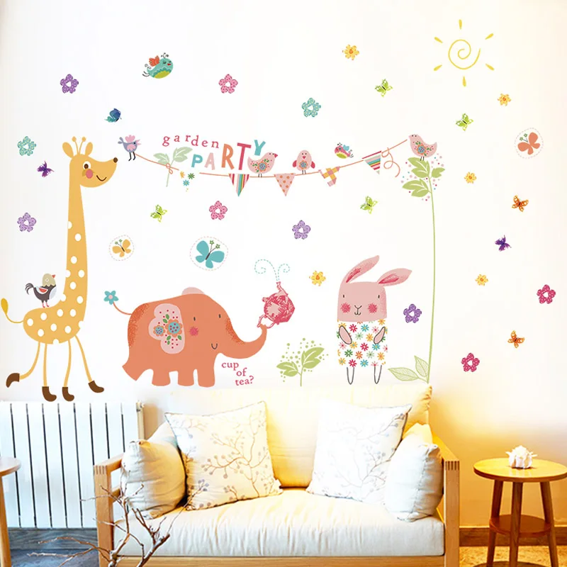 [Fundecoration] садовые наклейки для детской комнаты детская комната спальня гостиная