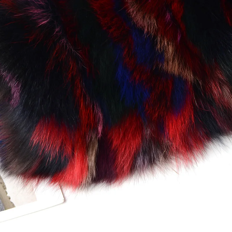 ZDFURS* Роскошный натуральный мех сумки женские красочные Лисий мех сумка женская зимняя плюшевая цепь клатч конверт сумка