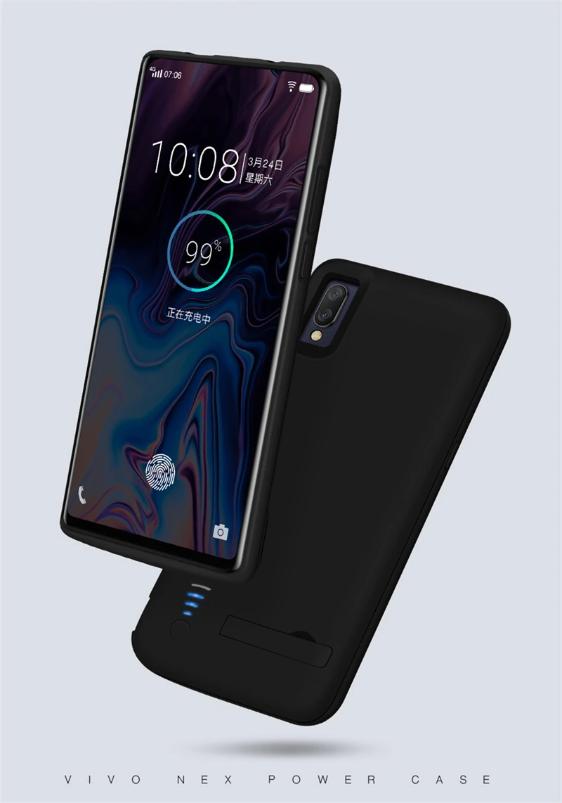 NTSPACE 6500 мАч Ультра тонкое зарядное устройство Powerbank КРЫШКА ДЛЯ VIVO NEX power Bank упаковка чехол внешний резервный зарядный чехол