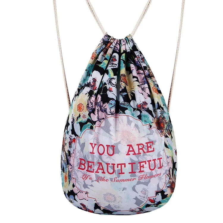 2017 Новый модный рюкзак для мальчиков и девочек с цветочным принтом путешествий