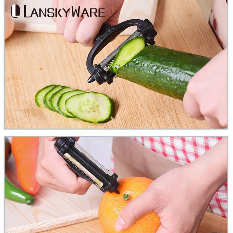 LANSKYWARE Многофункциональный вращающийся кухонный инструмент 360 градусов Овощной