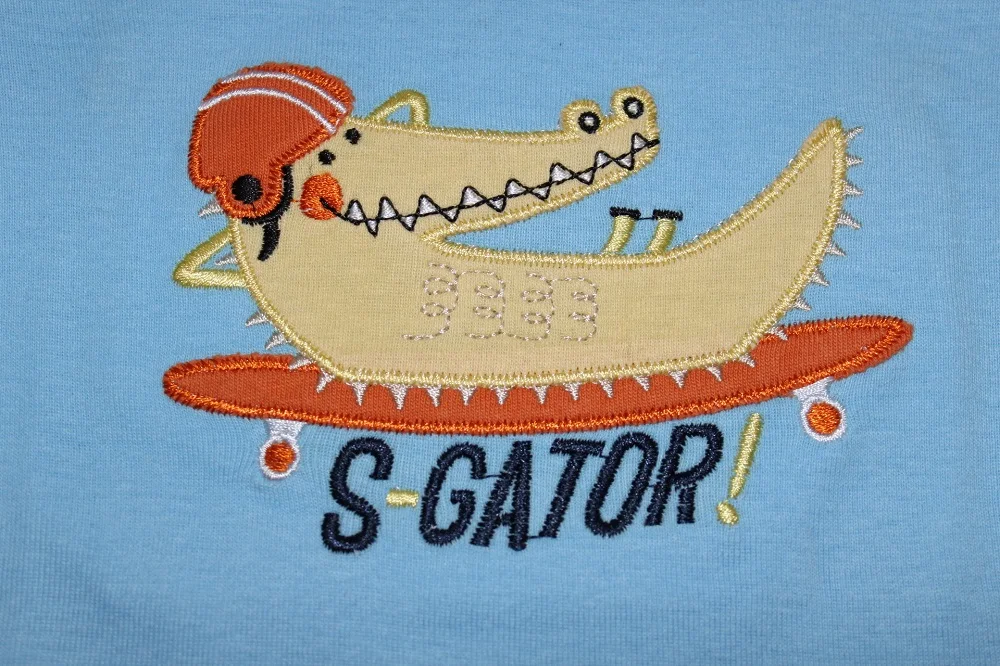 Пижамы с принтом Гатор для мальчиков От 2 до 7 лет хлопковый топ длинными рукавами