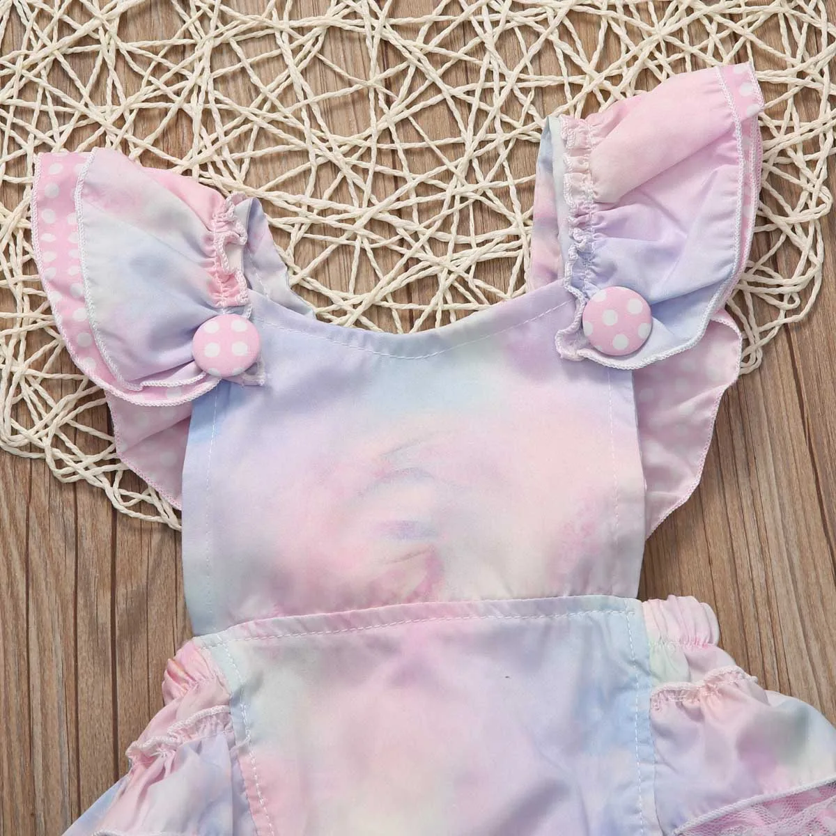 Детский кружевной комбинезон с оборками на возраст 0 24 месяца|baby rompers|floral baby