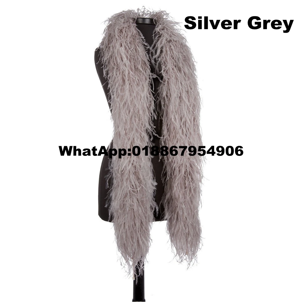 Черный цвет 10-слойный боа из страусовых перьев-шарф-10 м/лот-19 цветов в наличии |