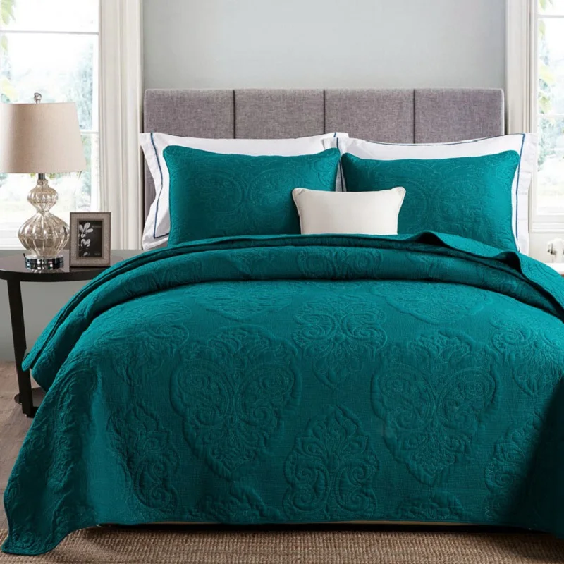 Комплект постельного белья из мягкого хлопка белого бежевого зеленого цветов 3