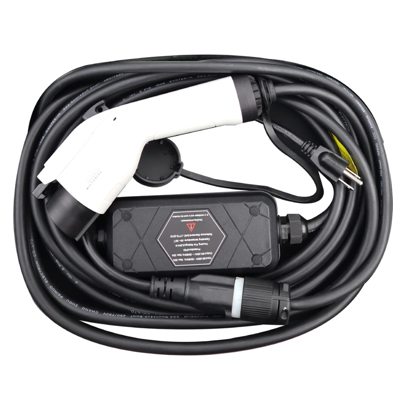 Электрический Автомобильный Кабель EV для зарядки дома портативный кабель SAE J1772