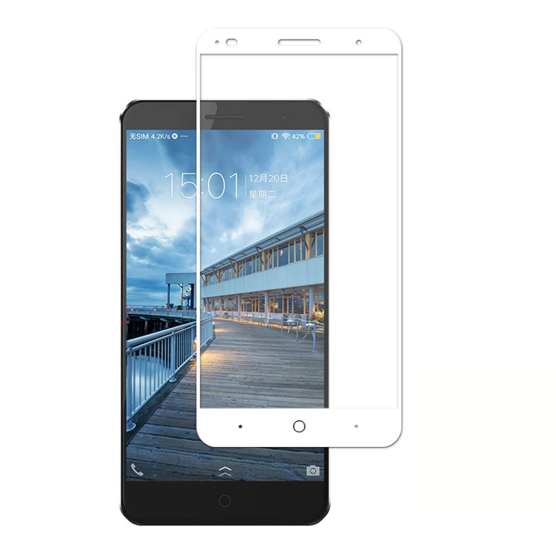 Закаленное 3d стекло для ZTE Blade V7 Plus полноэкранная Взрывозащищенная защитная