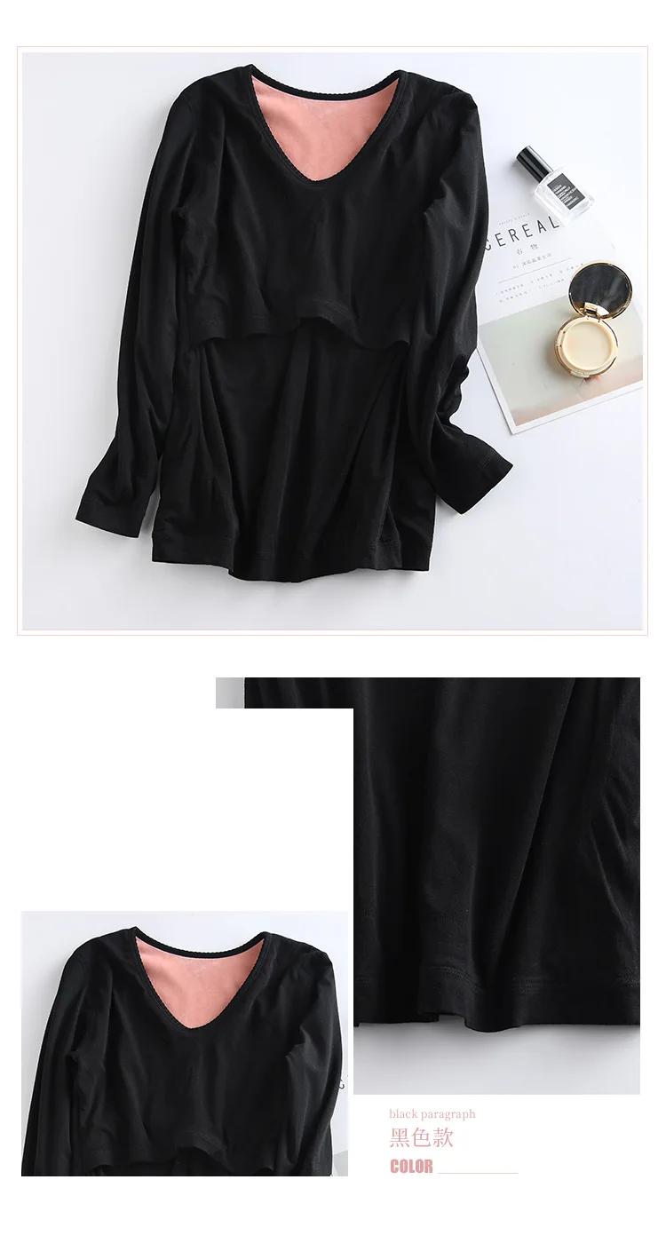 Новая Пижама для кормящих матерей беременных женщин осень зима теплая пижама с