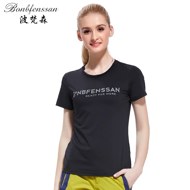 Женская быстросохнущая футболка спортивные топы с коротким рукавом тонкие