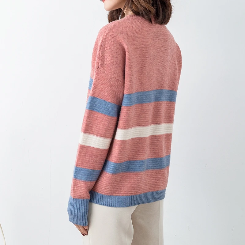 DSANNINGT Hot selling New arrival women's Sweater Wool Female round neck pullover Knit Cashmere cultivating wild | Женская одежда