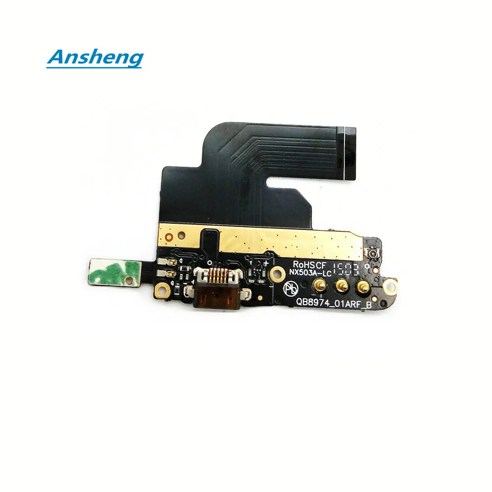 Ansheng USB зарядное устройство для зарядки порт плата гибкий кабель ZTE Nubia Z5S Z 5S NX503A
