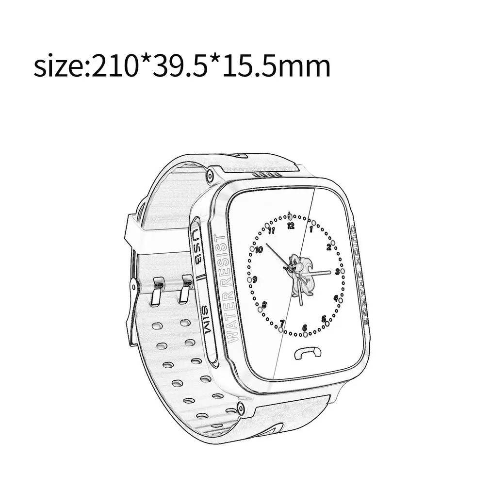 Kids Phone Smart Watch GPS Tracker Watches 1.44inch Touch Screen Camera Waterproof SOS WiFi Cell 2019 | Наручные часы